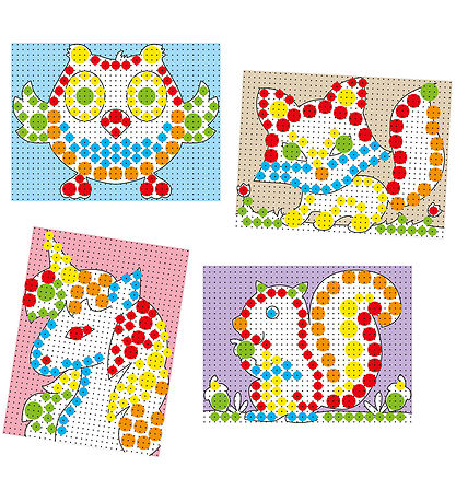 Quercetti Stabmosaik - Fantacolor - 150 Teile - 0920