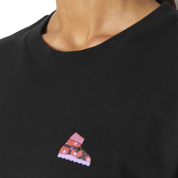 T-shirt HELLY HANSEN W F2F ORGANIC COTTON LS TEE BLACK