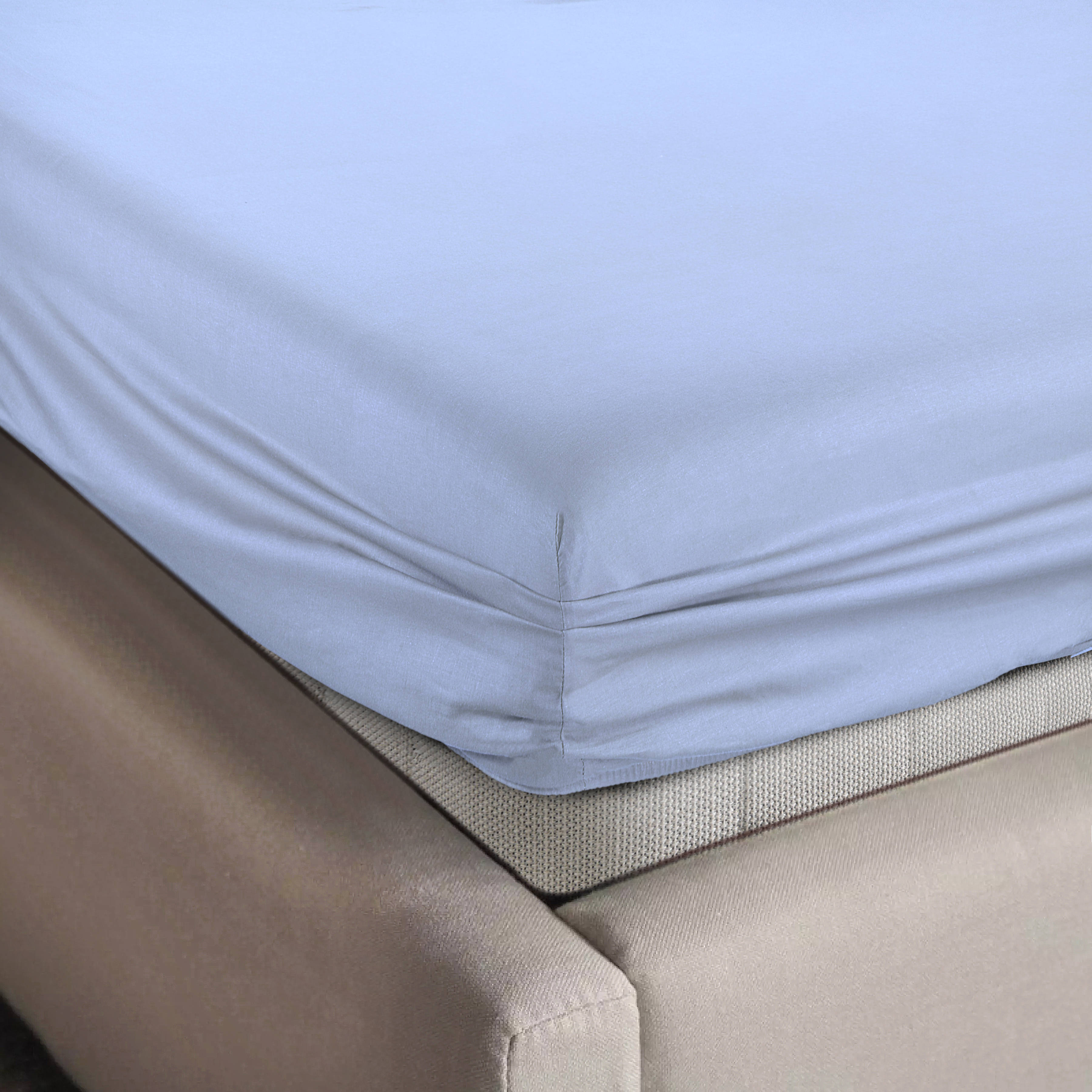 NOUS Kids hoeslaken jersey 90x200/220 lichtblauw