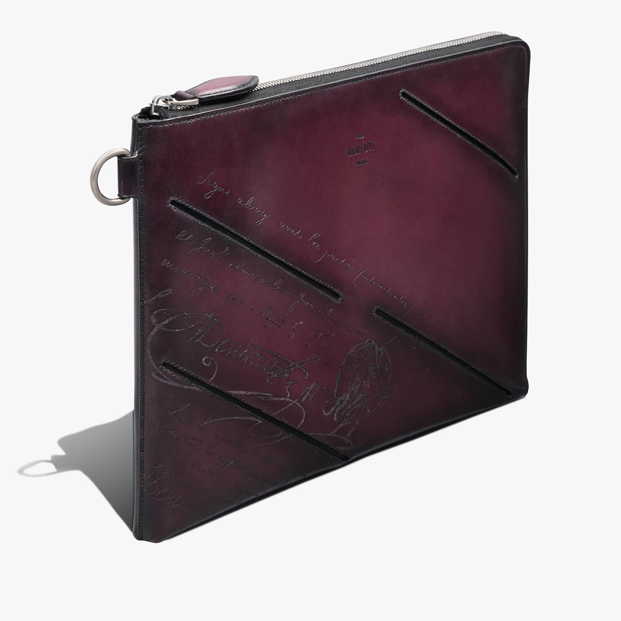 Pochette Nino Gm En Cuir Scritto