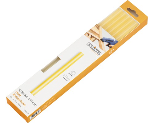 Steinel houten lijmstiften Ø 11 mm, verpakking van 10
