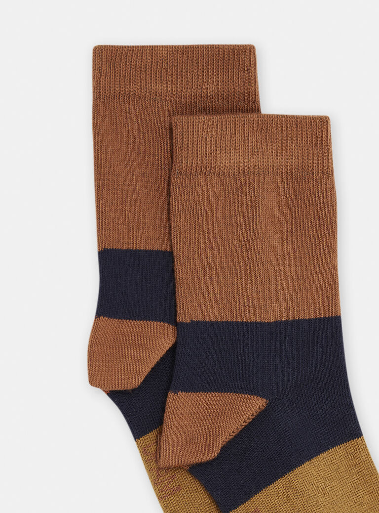 Chaussettes cannelles à imprimé à rayures