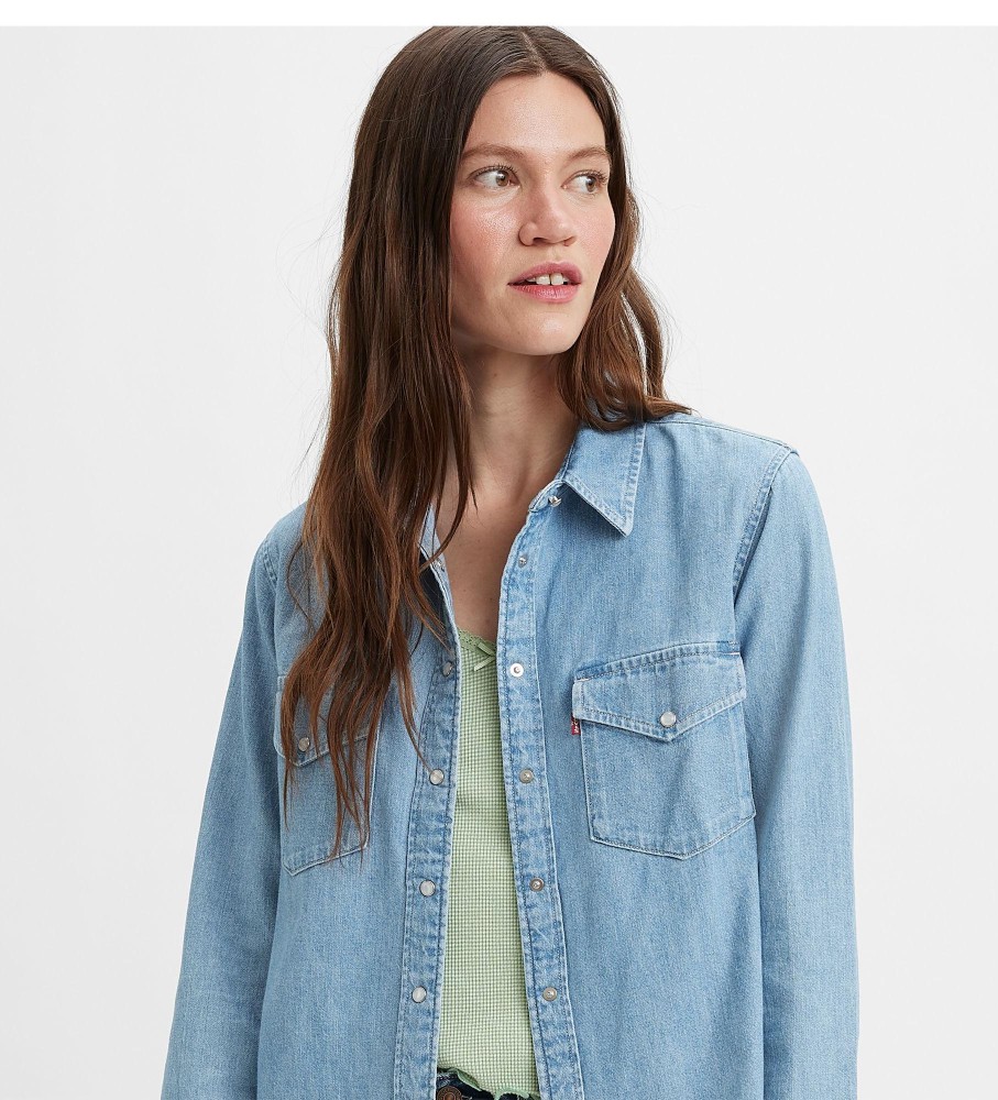 Camisa jeans Levi's Iconic Western Light Indigo