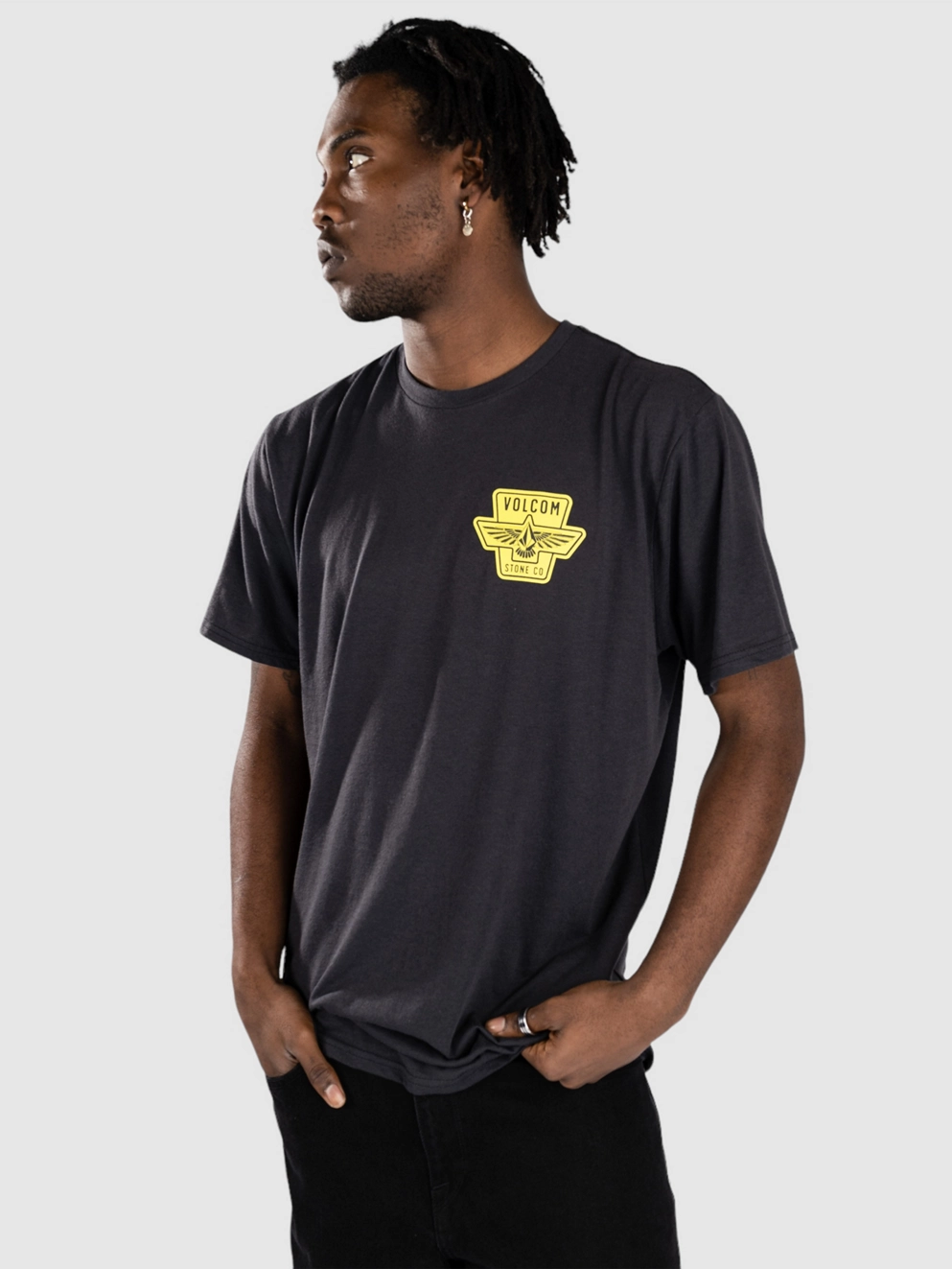 Volcom Wing It T-Shirt washed black heather