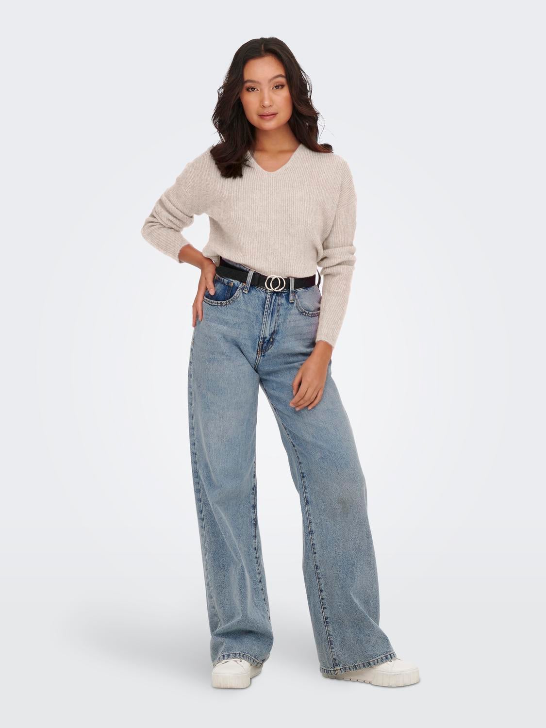 ONLCAMILLA Strickpullover Pumice Stone