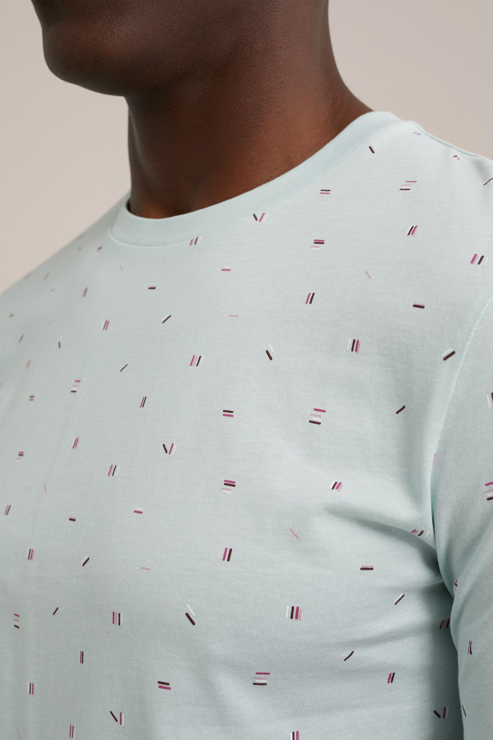 T-shirt met dessin WE Fashion Lichtblauw