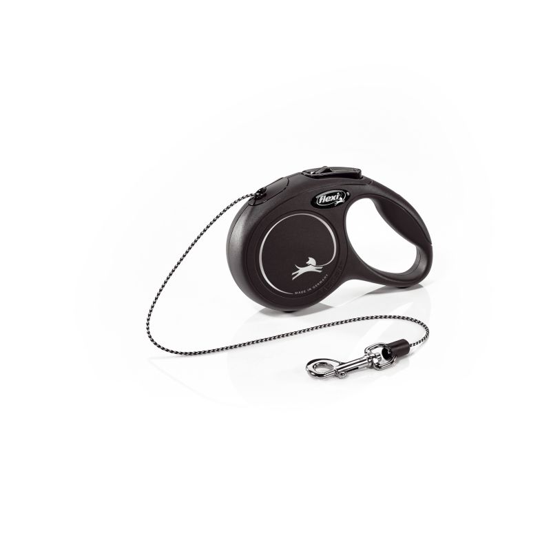 Laisse new classic cat xs cord 3 m black flexi cl00c3-251-s-cat-20