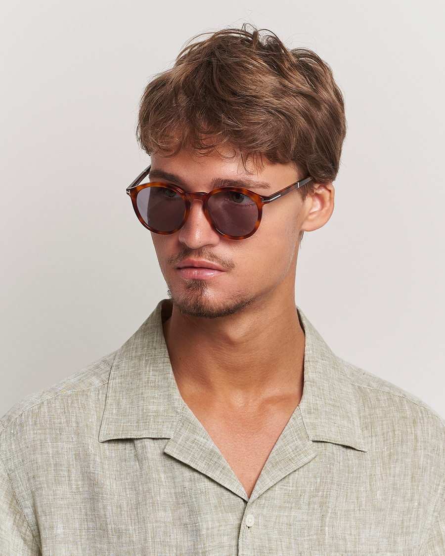 Tom Ford Elton Sunglasses Blonde Havana/Smoke
