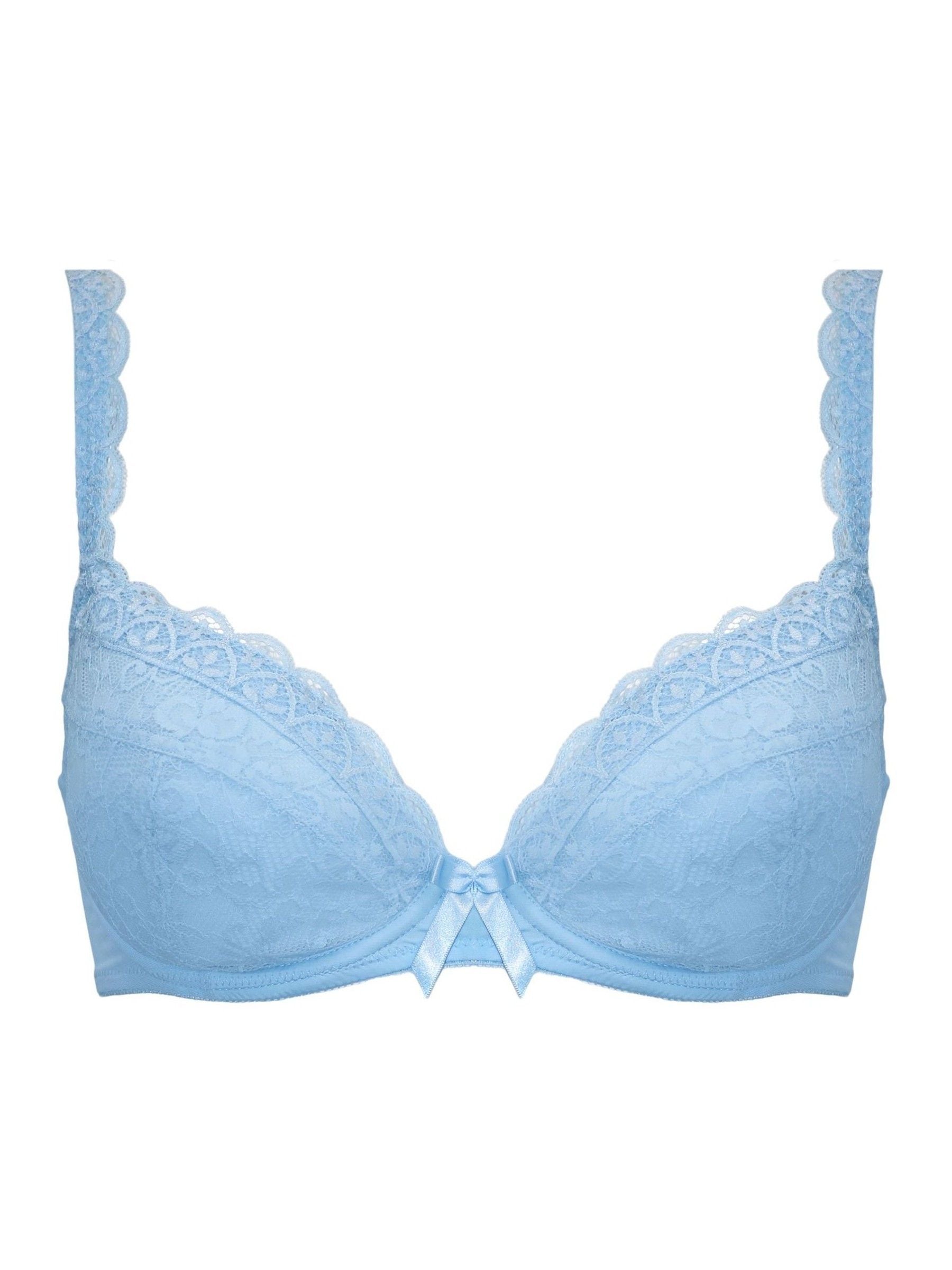Blauw - Pour Moi - Laag uitgesneden Rebel beha