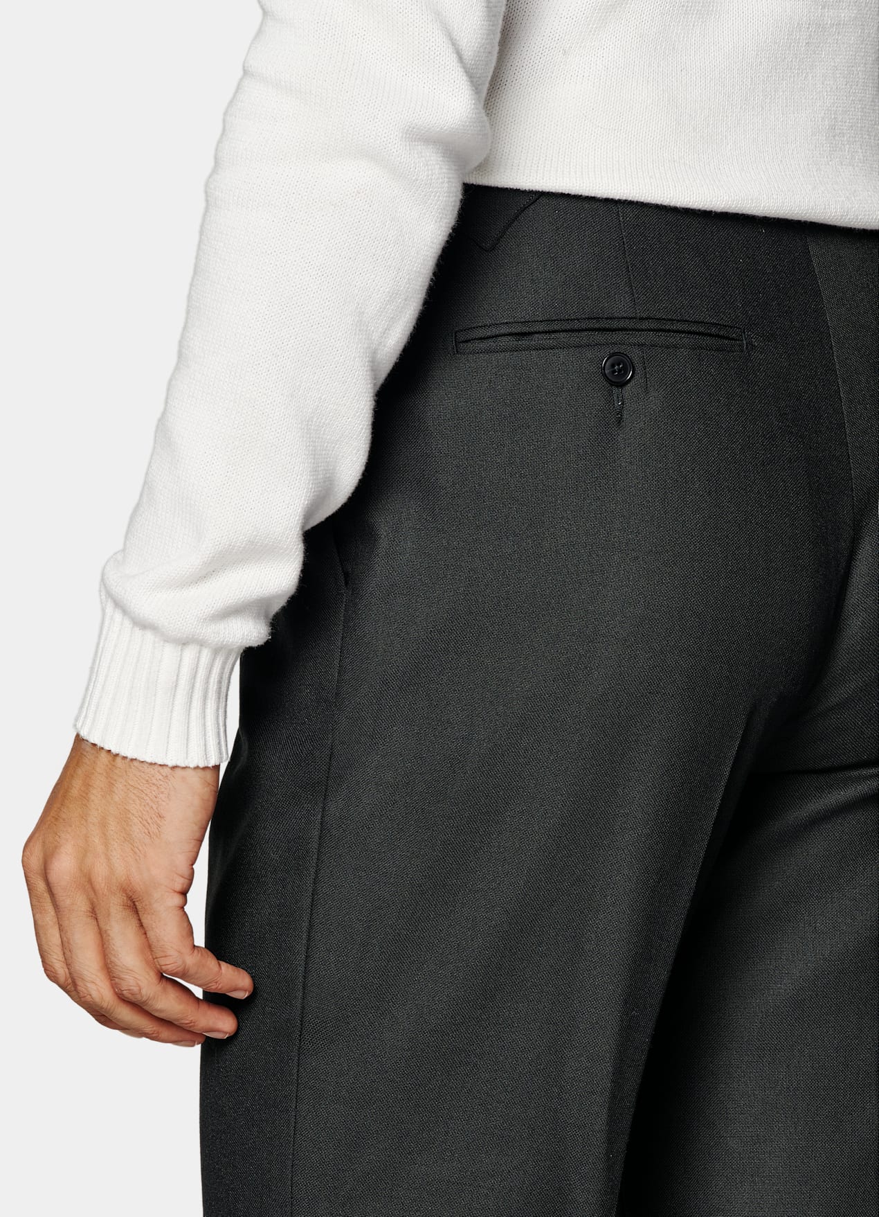 Pantalon Slim Leg Tapered vert foncé