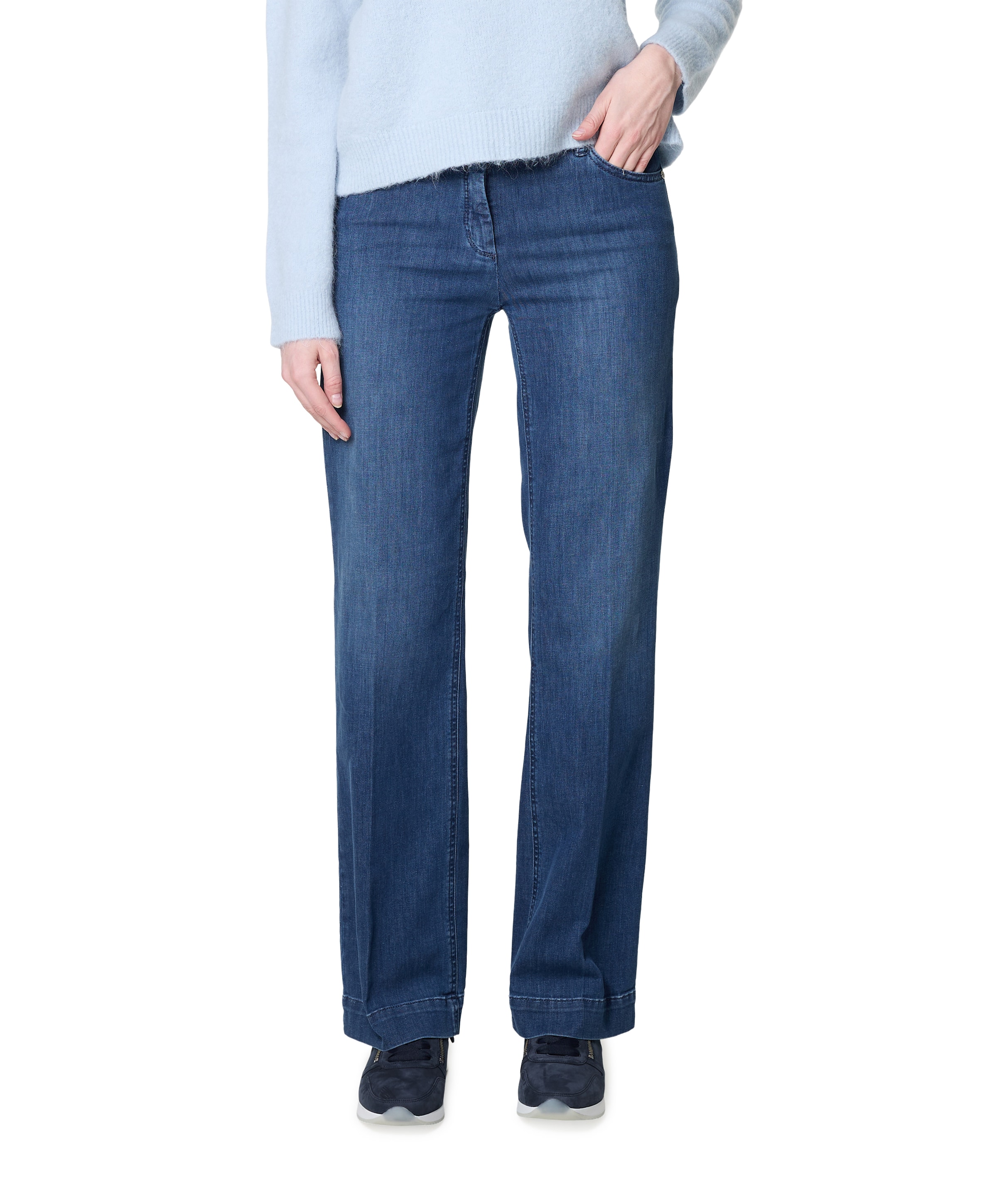 Toni Jenny Wide Leg dames jeans blauw