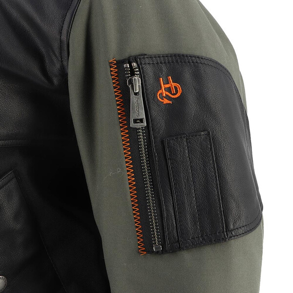 Helstons - Blouson femme H-Bomb Noir / Kaki