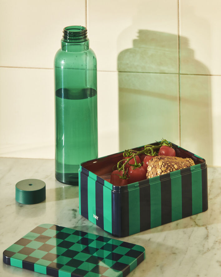 Hay Tin Container-Small-Green and dark