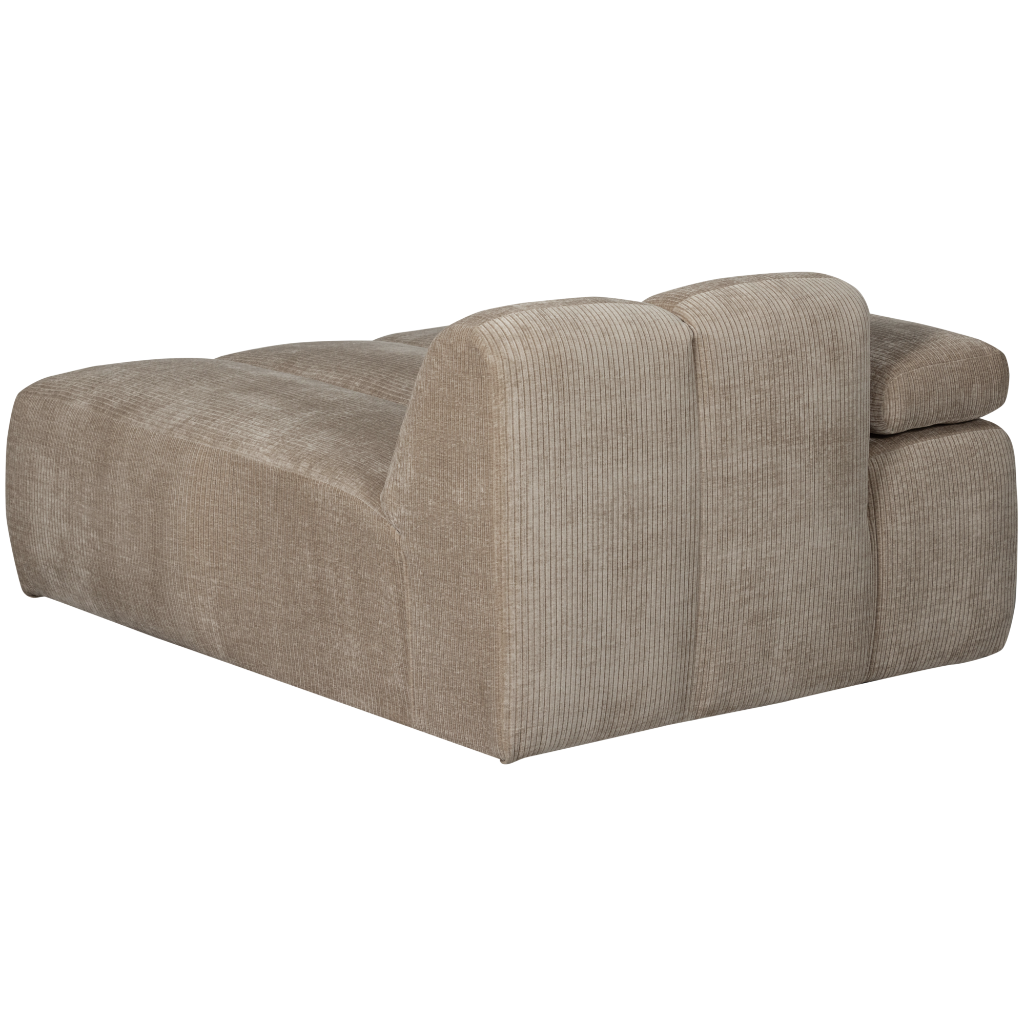 Chaise Longue Mojo Element Mojo Chaise Longue Element Links - Geweven Ribstof - Donkerzand