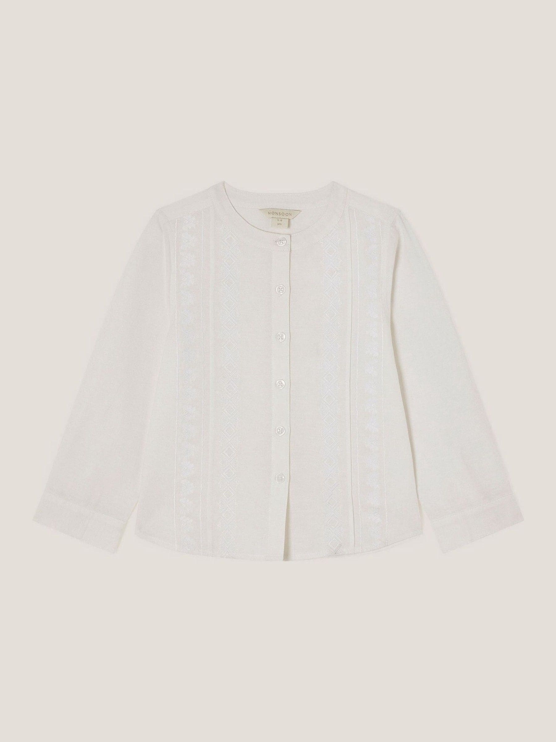 Monsoon - Geborduurd kurta-overhemd