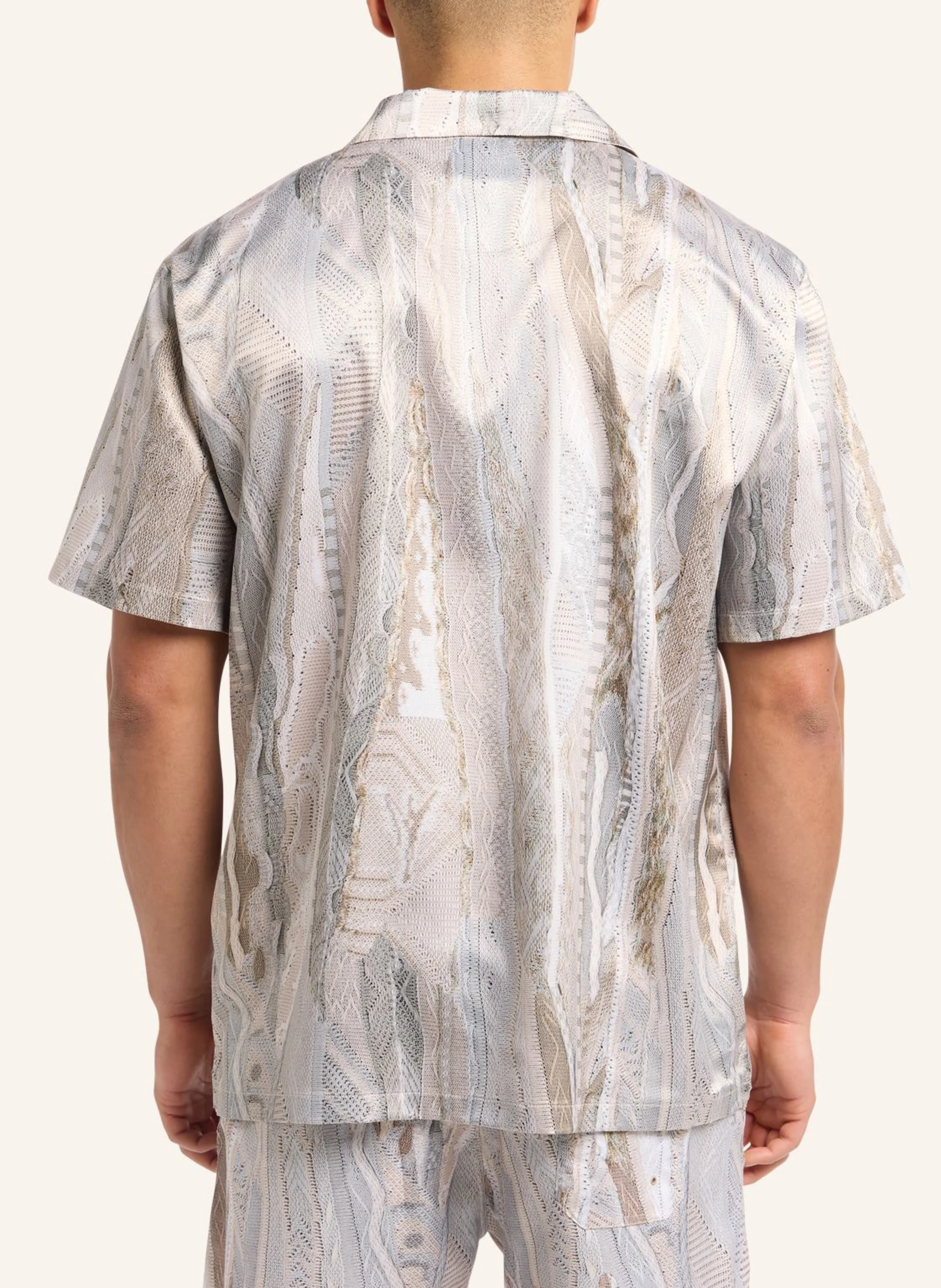 CARLO COLUCCI Hemd mit Knitprint EGETMANN