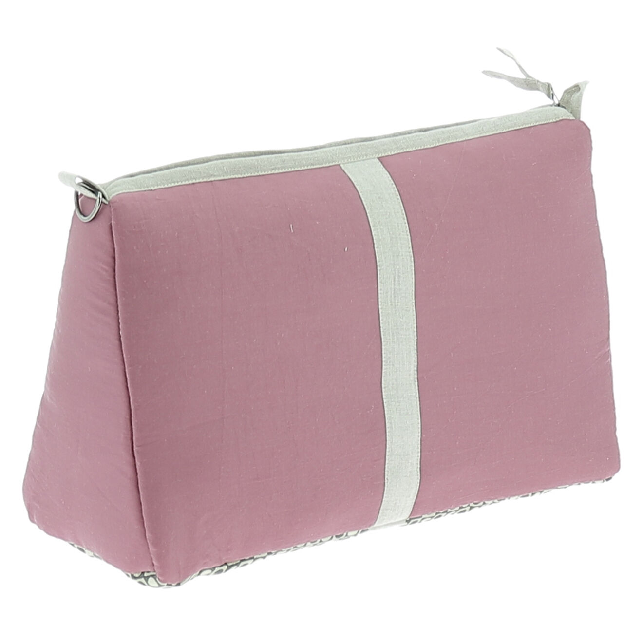 En Fil d'Indienne Trousse de toilette XL Soie pourpre - 34x22x15 cm