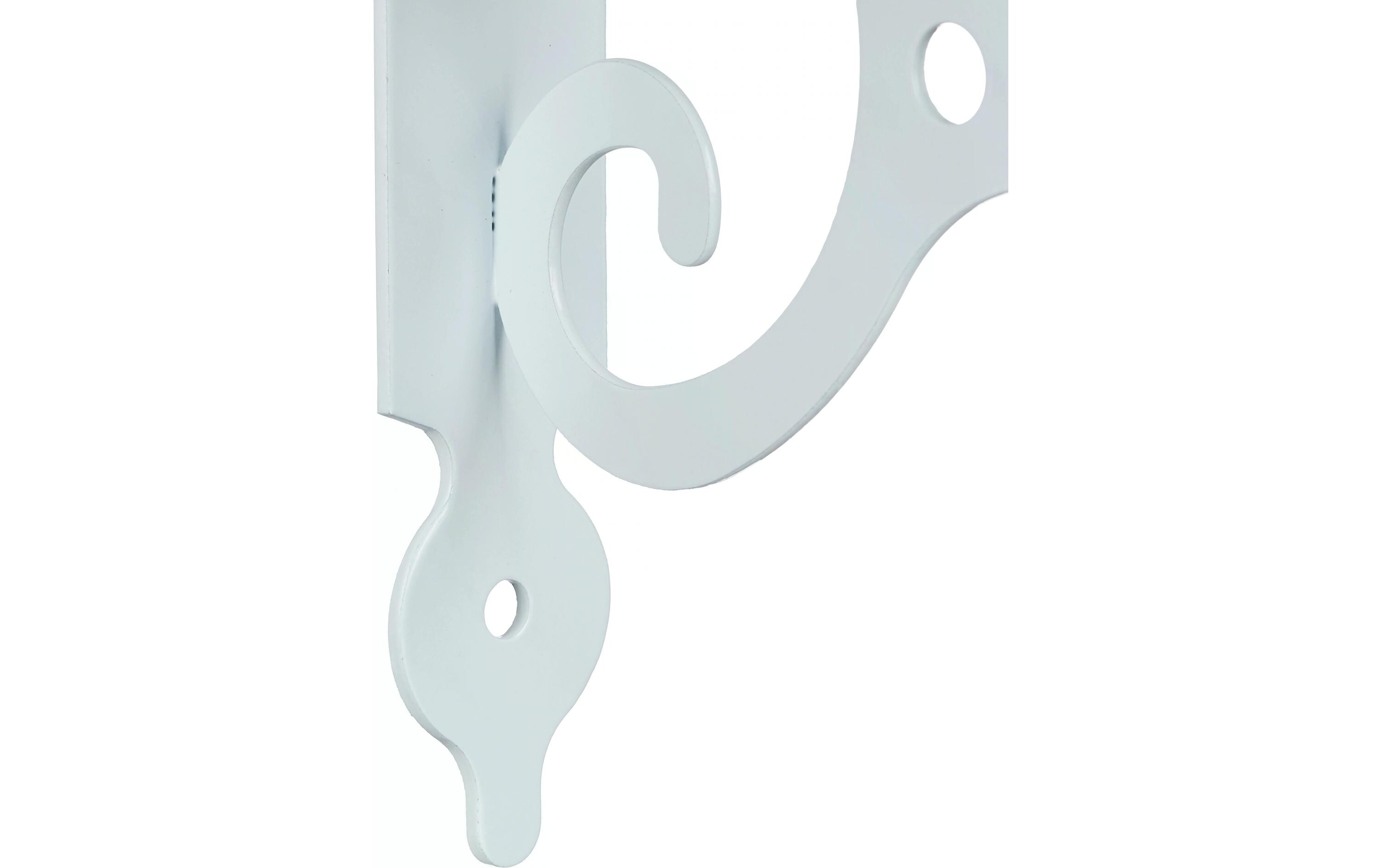 Regalträger Antik 6er Set, 11 x 14 cm, WeissRegalhalterungen