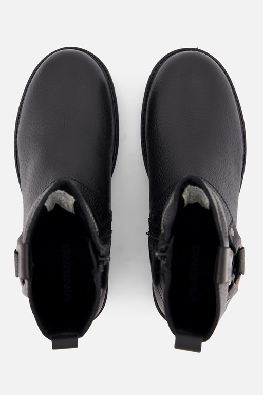 Vingino Carice Biker boots zwart Leer