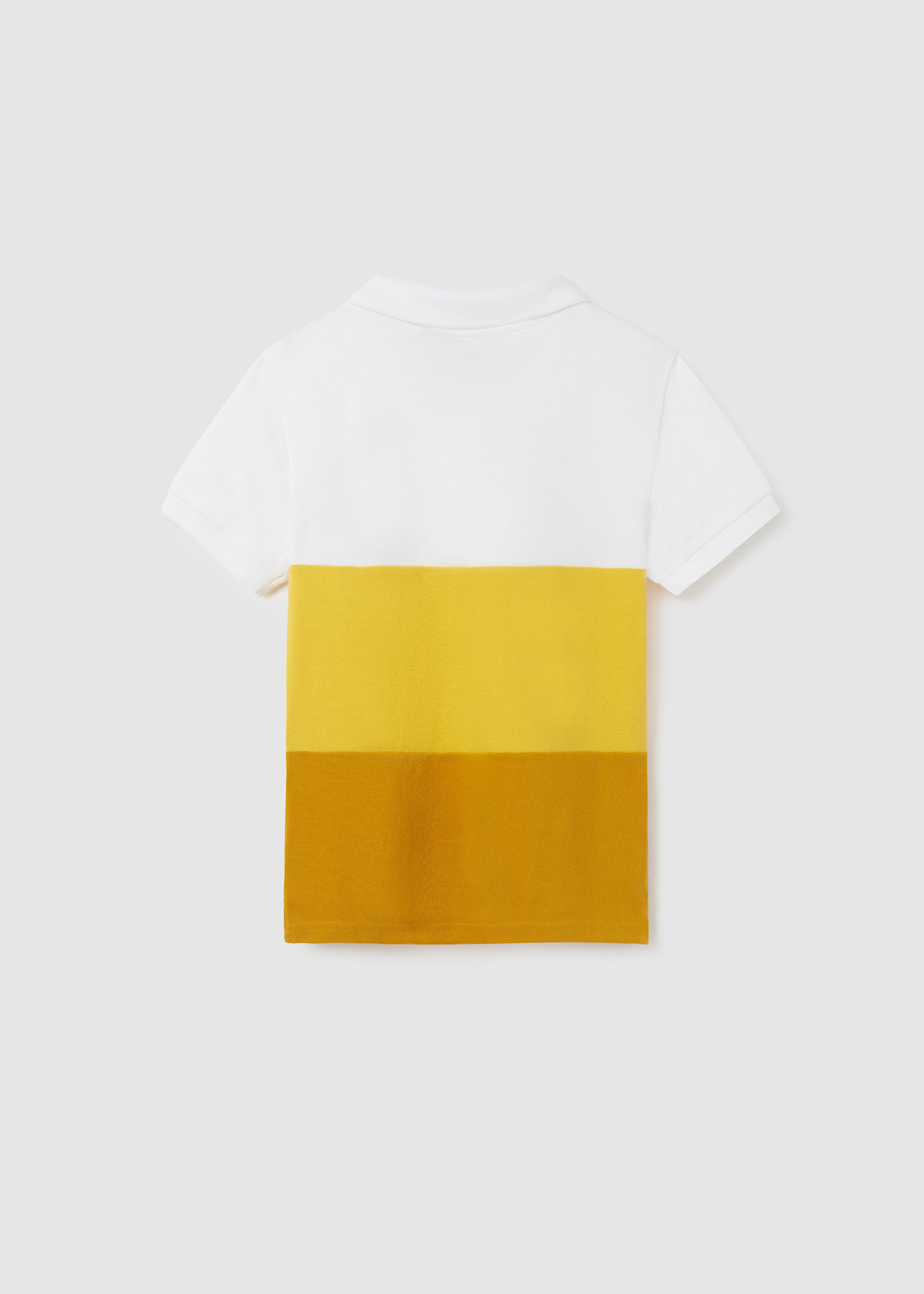 Camisa polo infantil de algodão com estampa
