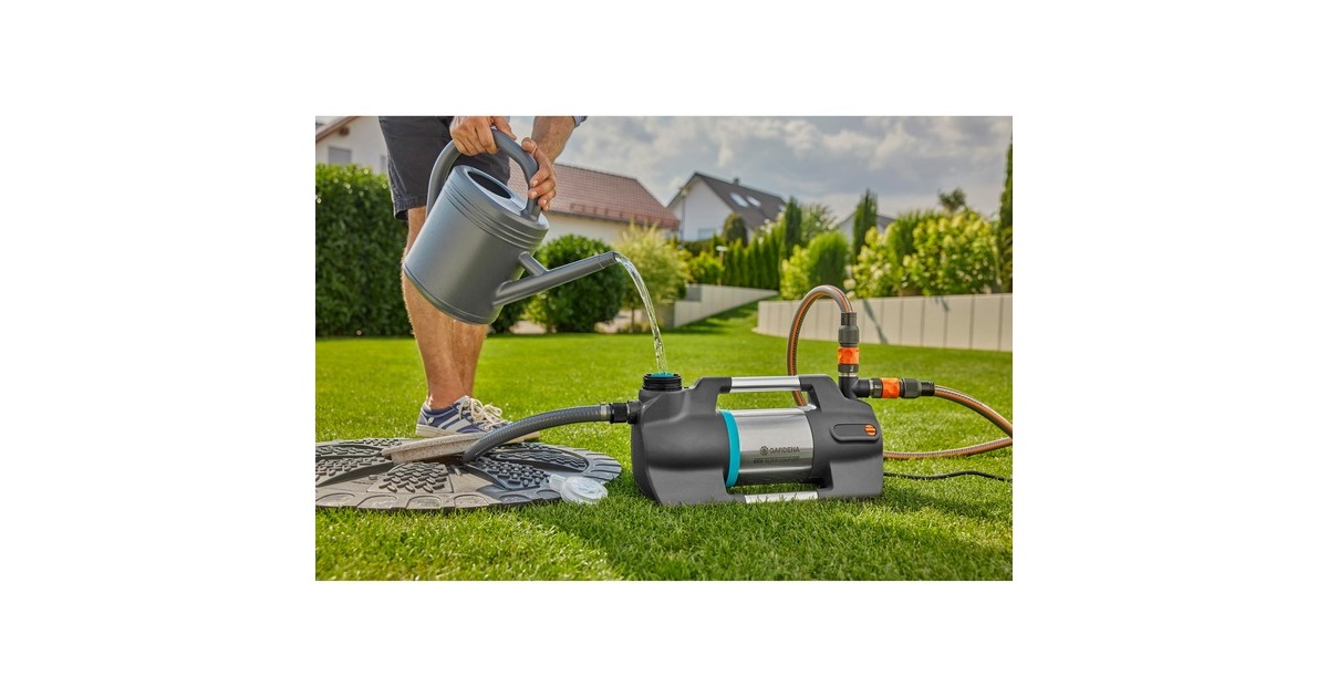 GARDENABesproeiingspomp 6300 SilentComfort  (Donkergrijs/roestvrij staal, 1050 Watt | Bluetooth)