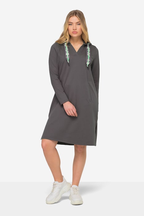 Sweatkleid, Kapuze, OEKO-TEX