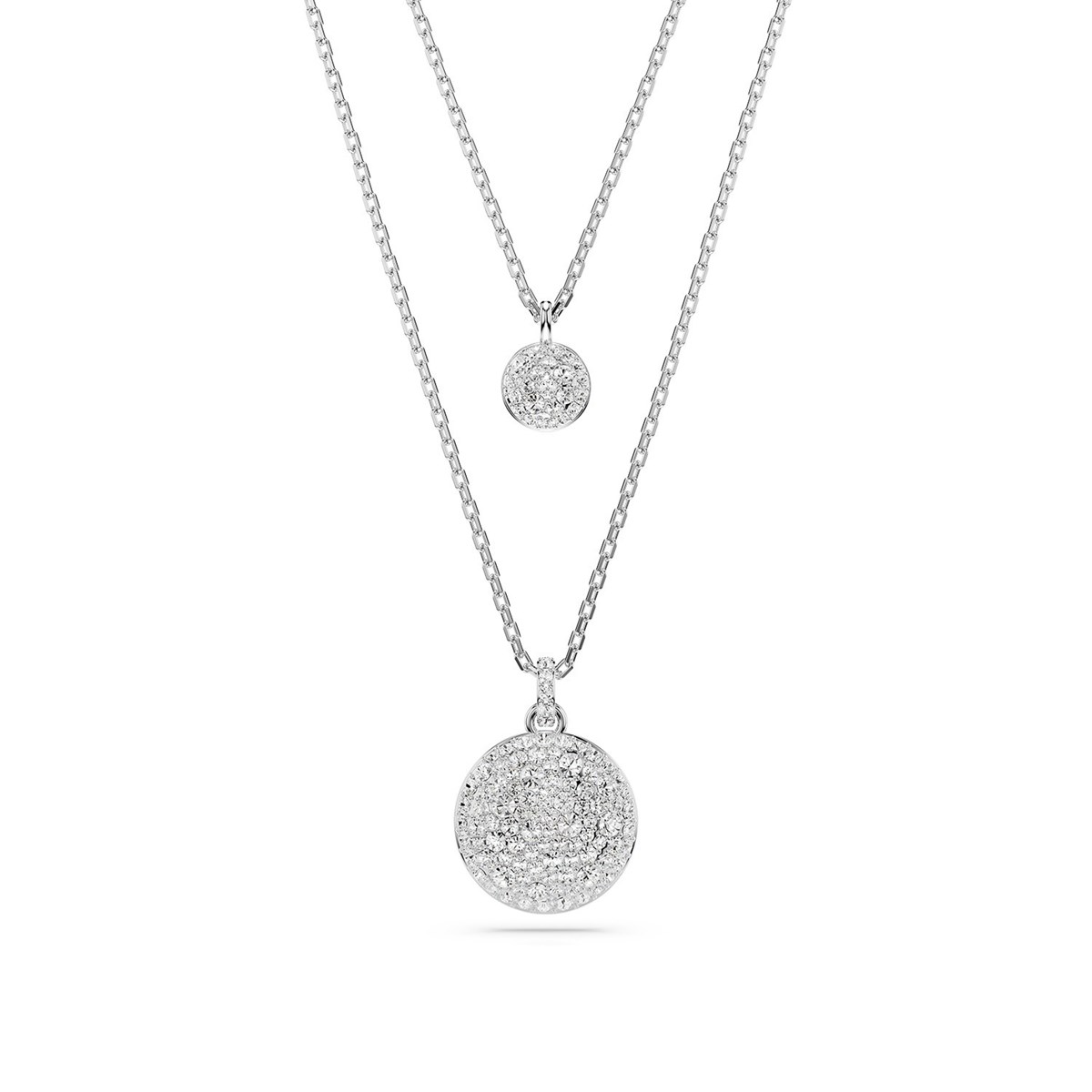 Collier Swarovski Meteora double argenté
