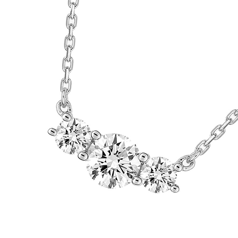 Collier Femme - Oxyde de zirconium - Or 18 Carats - Longueur : 42 cm