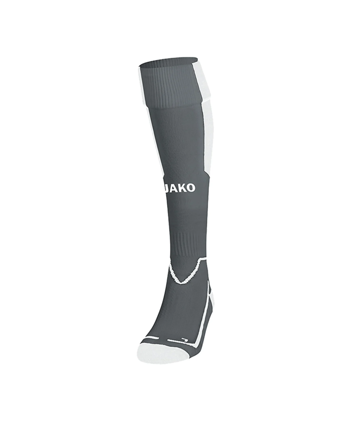 JAKO Lazio Stutzenstrumpf Grau Weiss F41