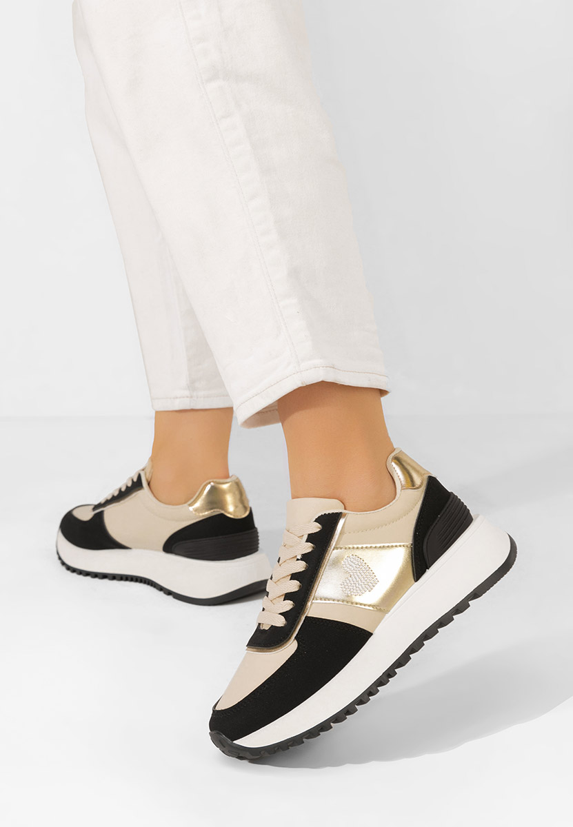 Baskets pour femme beige Margeret