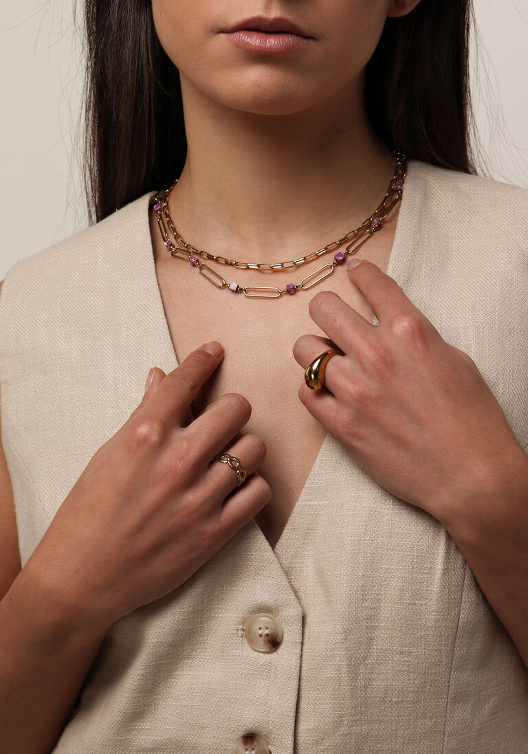 NOTRE-V gouden notre-v ketting omss23-014