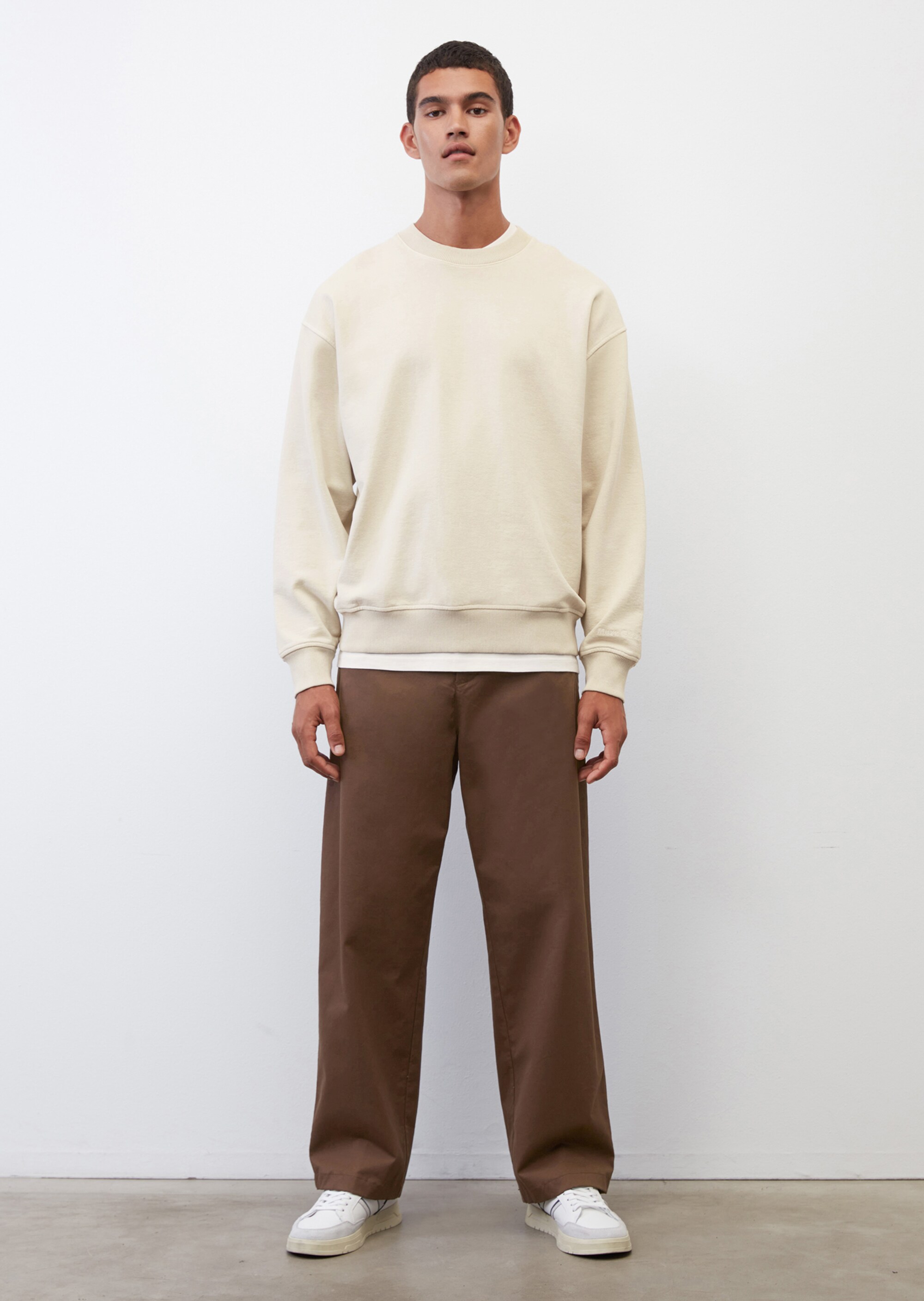 Stonewashed Sweatshirt relaxed aus softer Bio-Baumwolle
