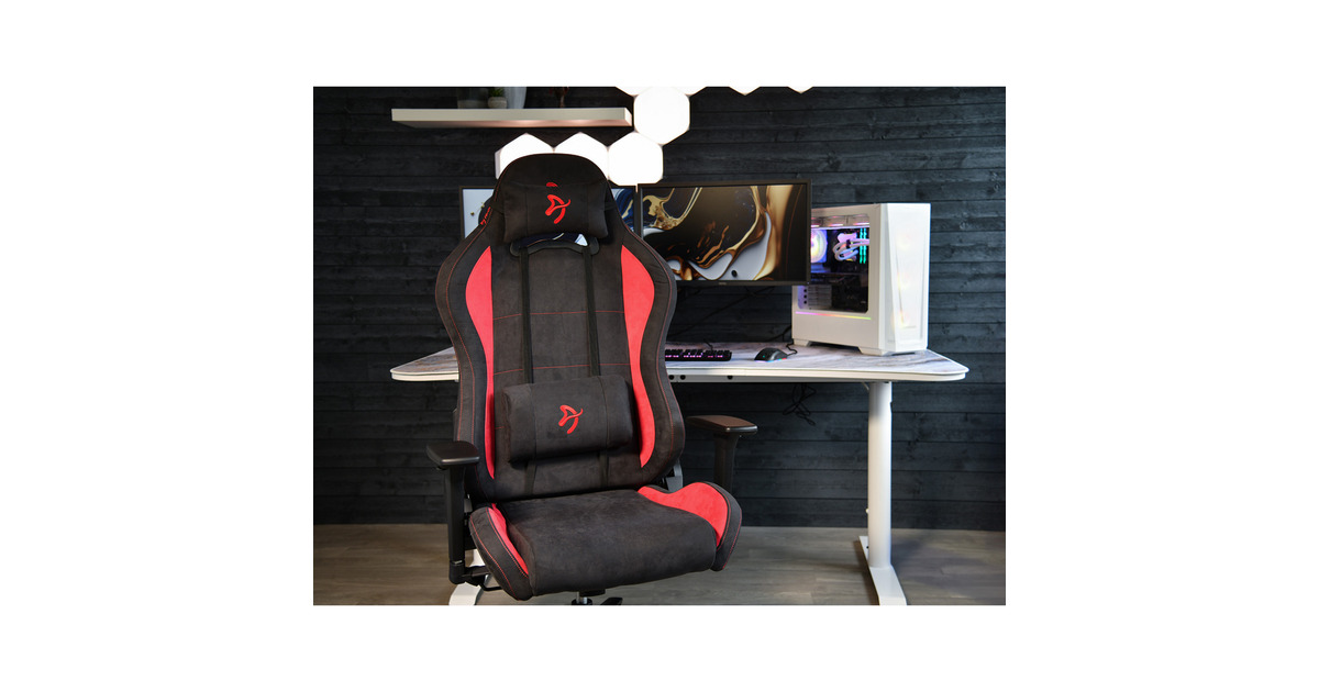ArozziTorretta Supersoft - Black/Red gamestoel  (Zwart/rood)
