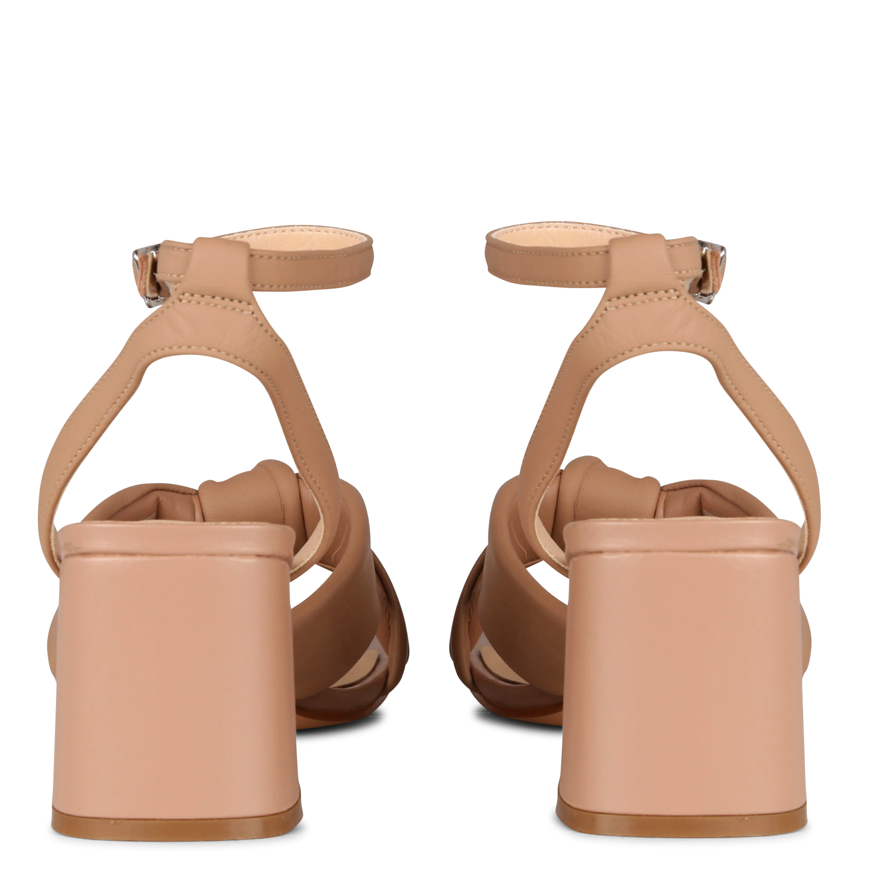COURTLITE DBT - Sandales hautes à talons en cuir| Bleu