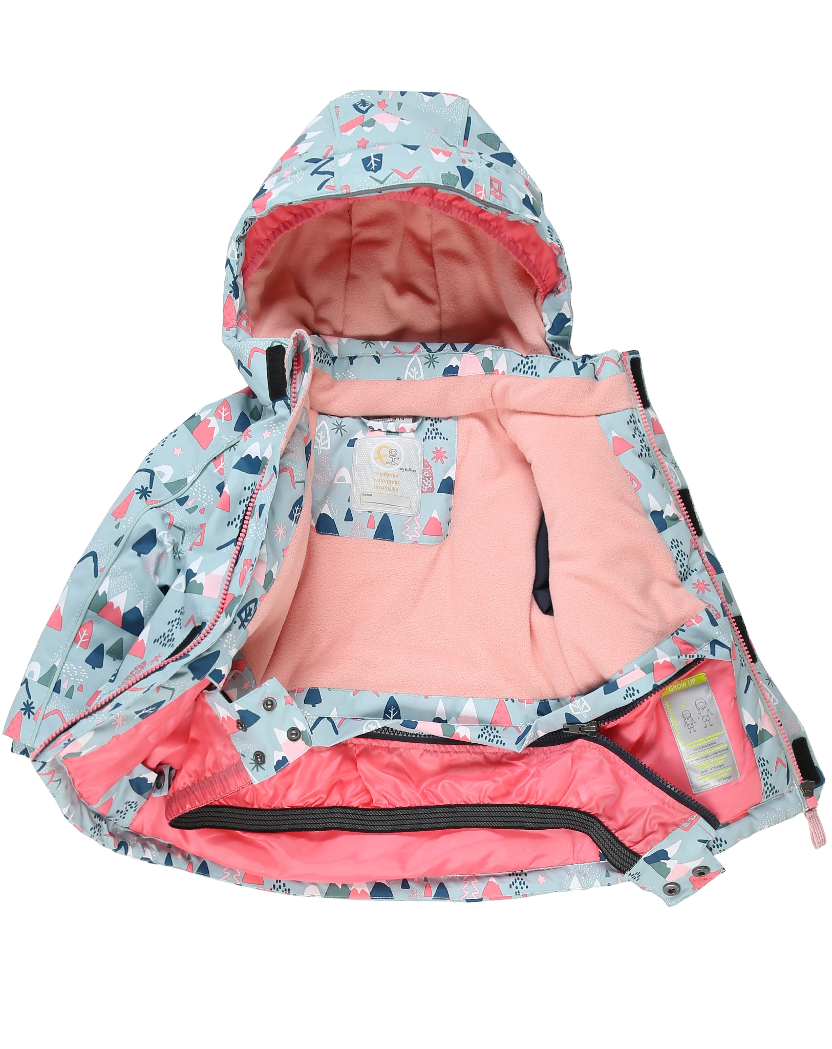 Skioverall FISW 34 MNS mit abzippbarer Hose in stahlmint