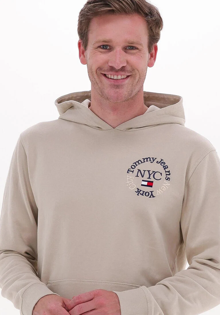 TOMMY JEANS zand tommy jeans sweater tjm timeless circle hoodie