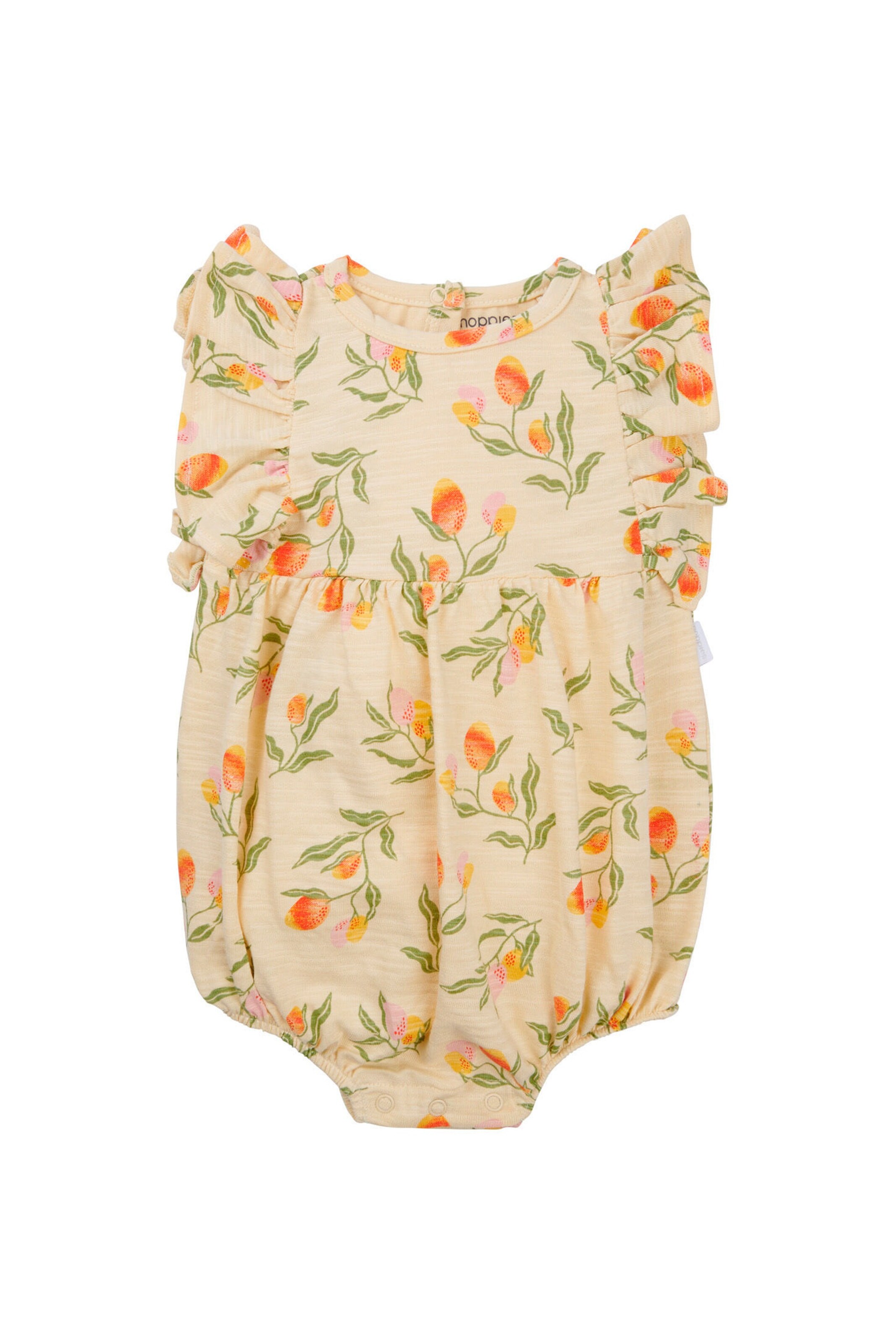 Noppies Baby Latzhose Mequon Fruit pattern Medium Yellow
