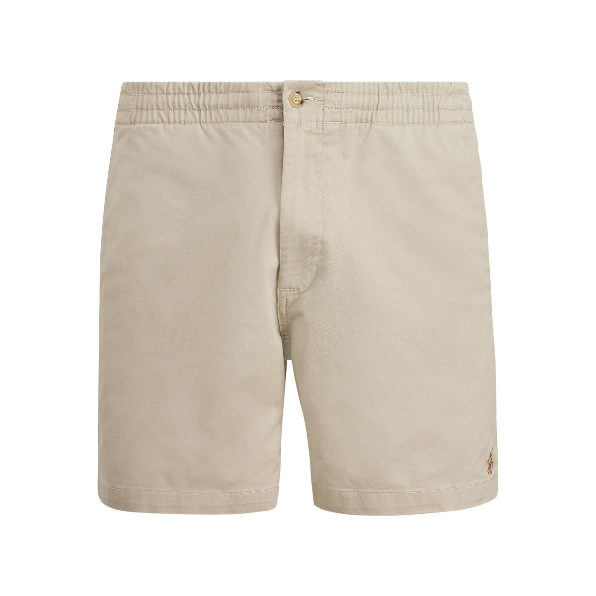 POLO RALPH LAUREN<br>Shorts retos em algodão elástico, estilo preppy