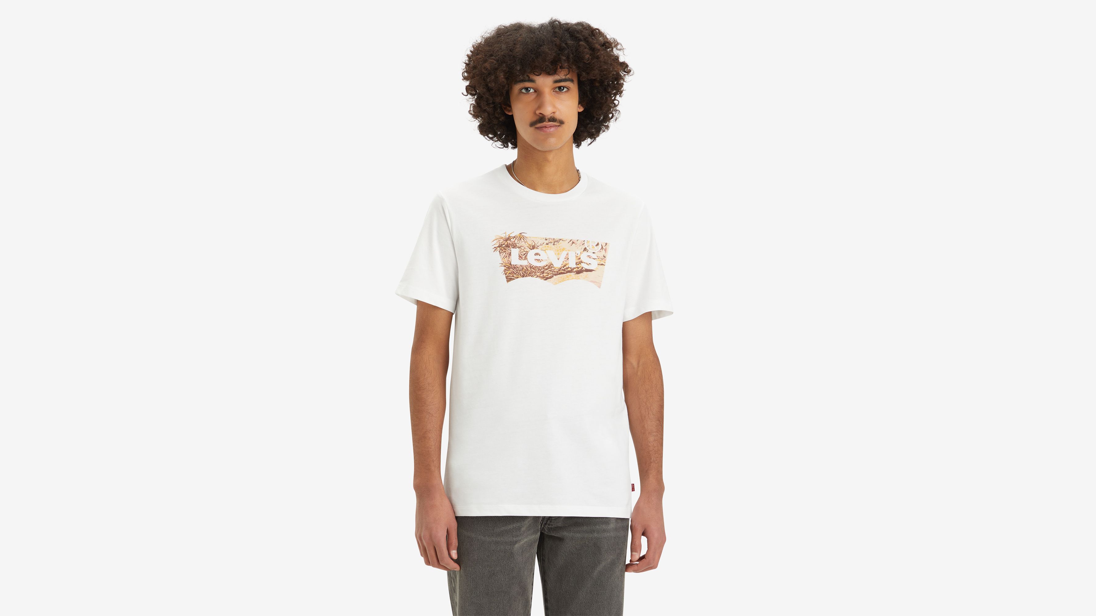 T-shirt graphique Classic - Tropical Batwing White+ - Blanc