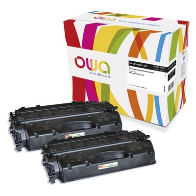 Cartouche laser compatible Canon 719H - pack de 2 - noir - Owa K35121OW