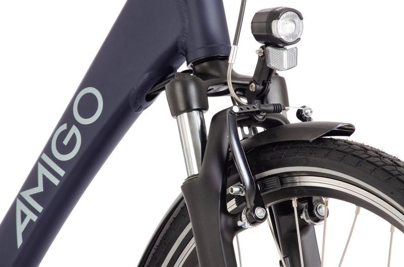 AMIGO - E-Faro S2 - Elektrische Fiets - Matblauw - 28 Inch - 7 Versnellingen