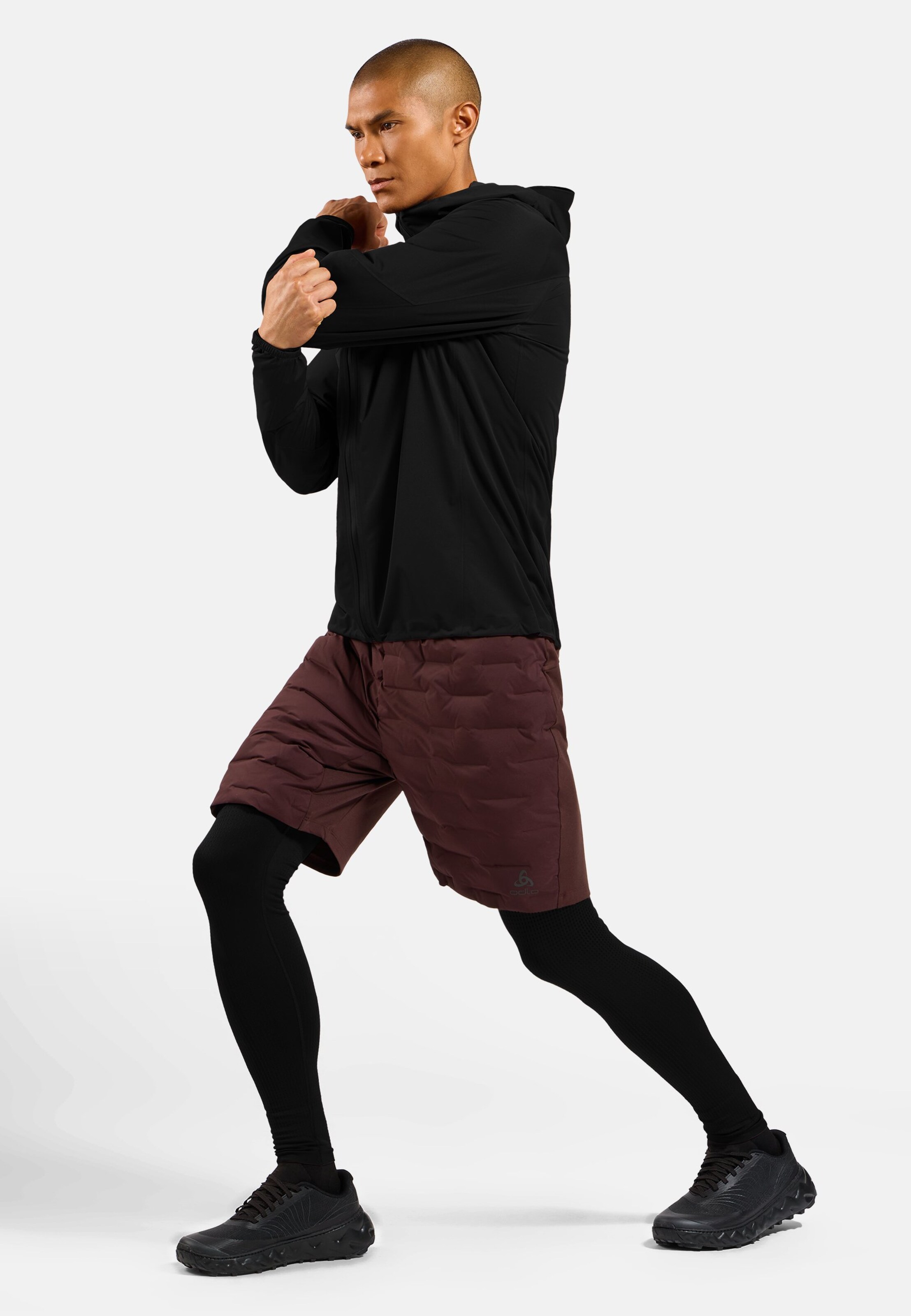 Wasserdichte X-Alp Performance Knit Laufjacke in black - black