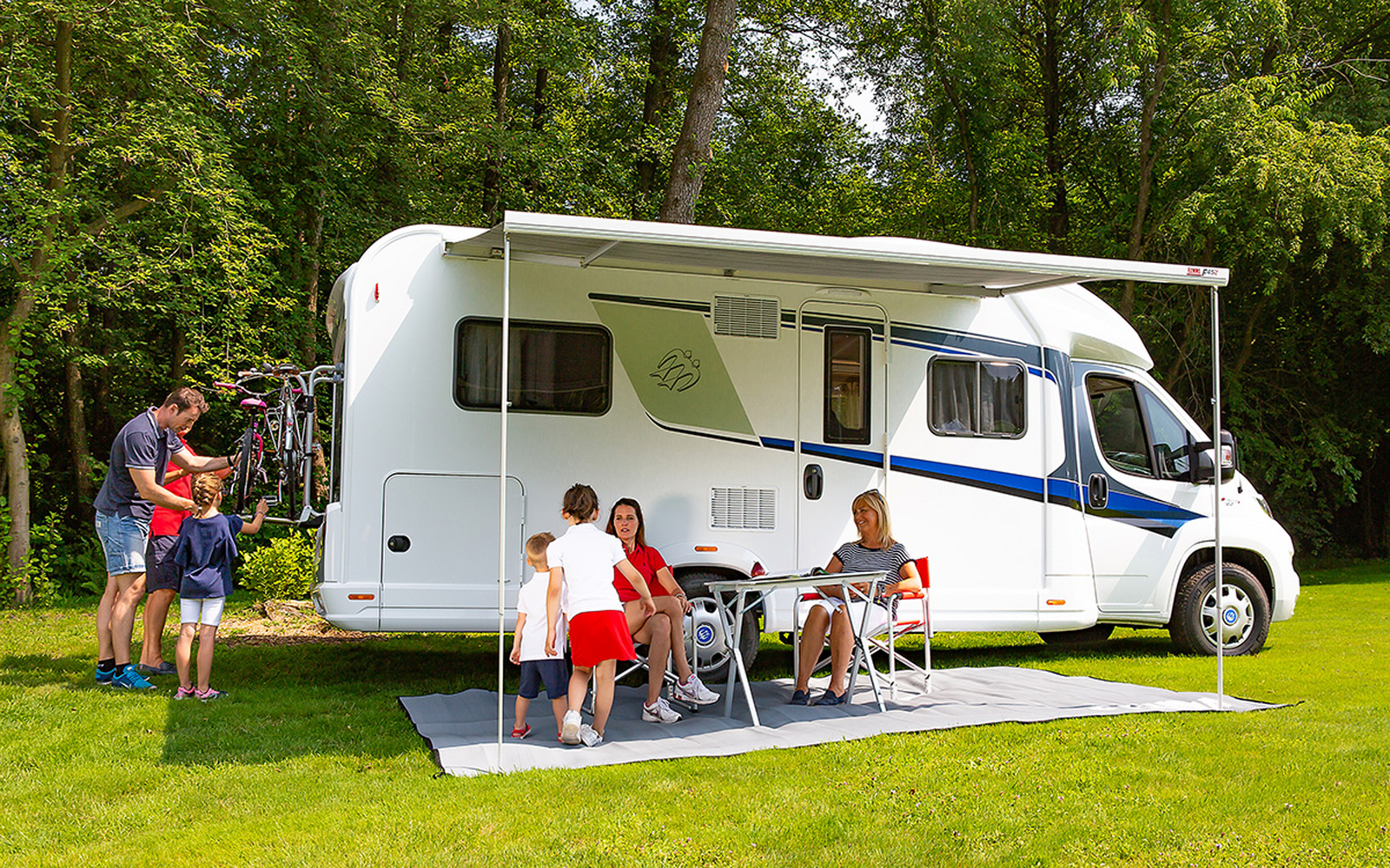 Fiamma Wandmarkise F45s 190 cm Rechtslenker (Polar White / Royal Grey)