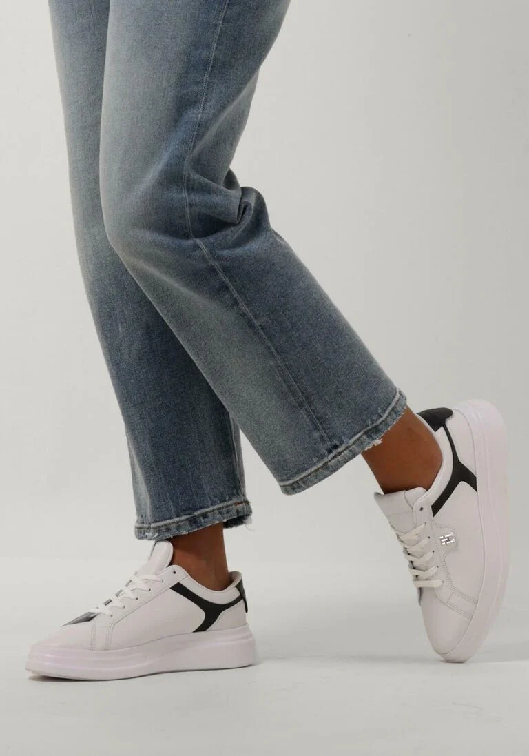 TOMMY HILFIGER witte tommy hilfiger lage sneakers pointy court