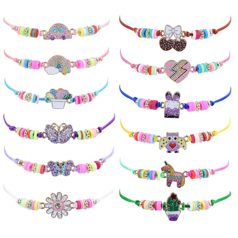 (12er Set) Kinder Schmuck Armband Geburtstags Party Gast Geschenke - Style 4
