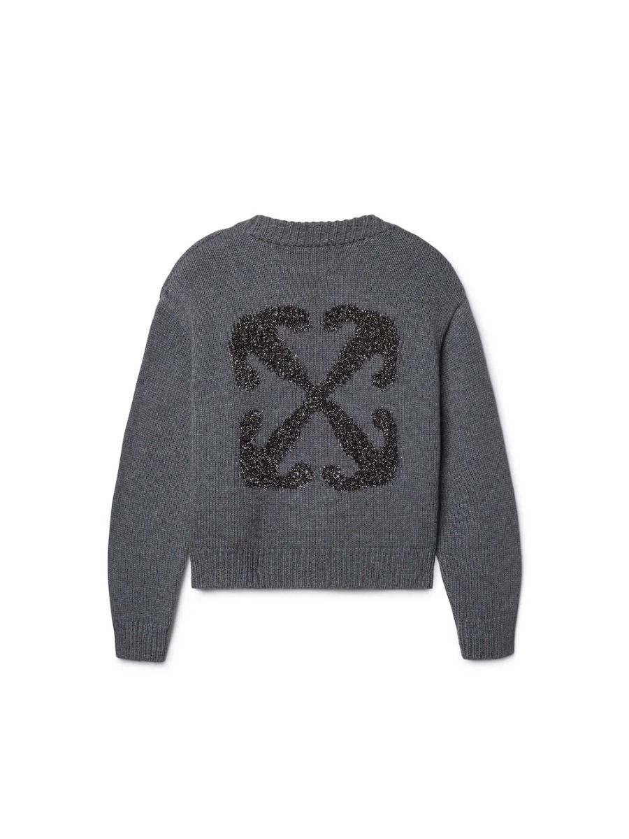 Off-White Arrow Chunky Knit Cardigan