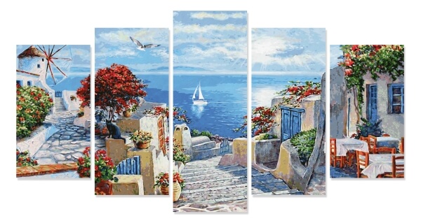 Malen nach Zahlen - Mykonos