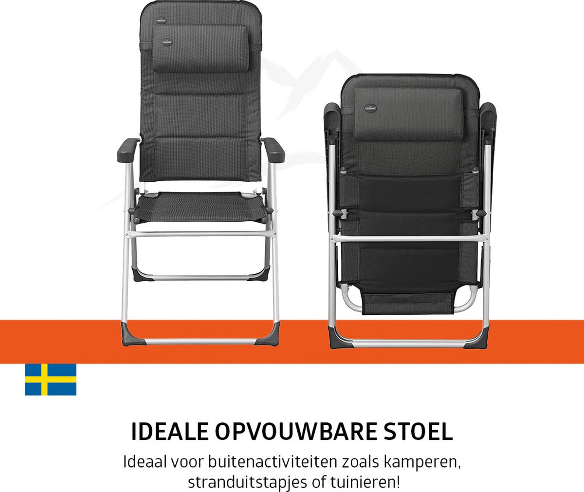 Campout Regent set van 2 standenstoelen - Grey