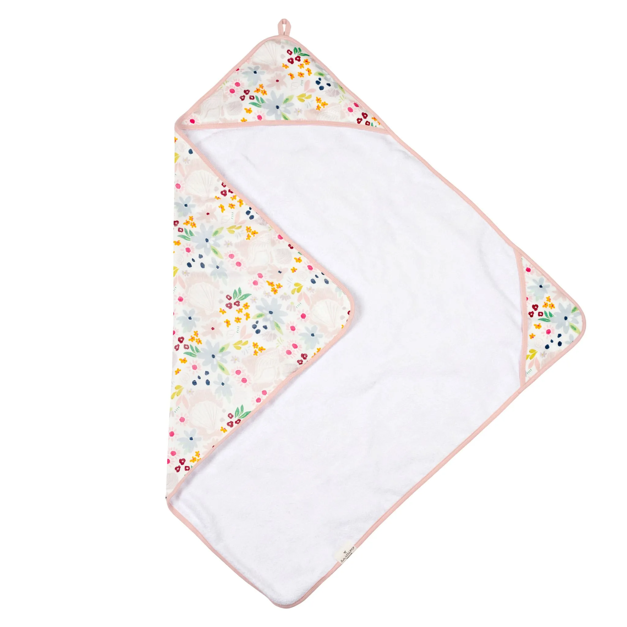 Loulou Lollipop Ensemble Serviette à Capuchon - Coquillage Floral