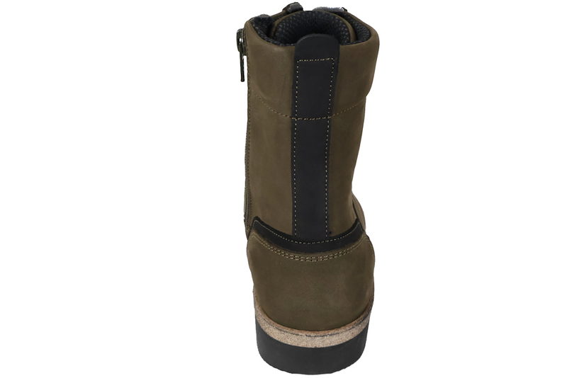 NEW FEET ANKELSTØVLE I GRØNT NUBUCK
